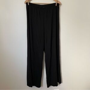 Bryn Walker Modal Wide Leg Stretch Pants Pull On Elastic Waist Black Size XL